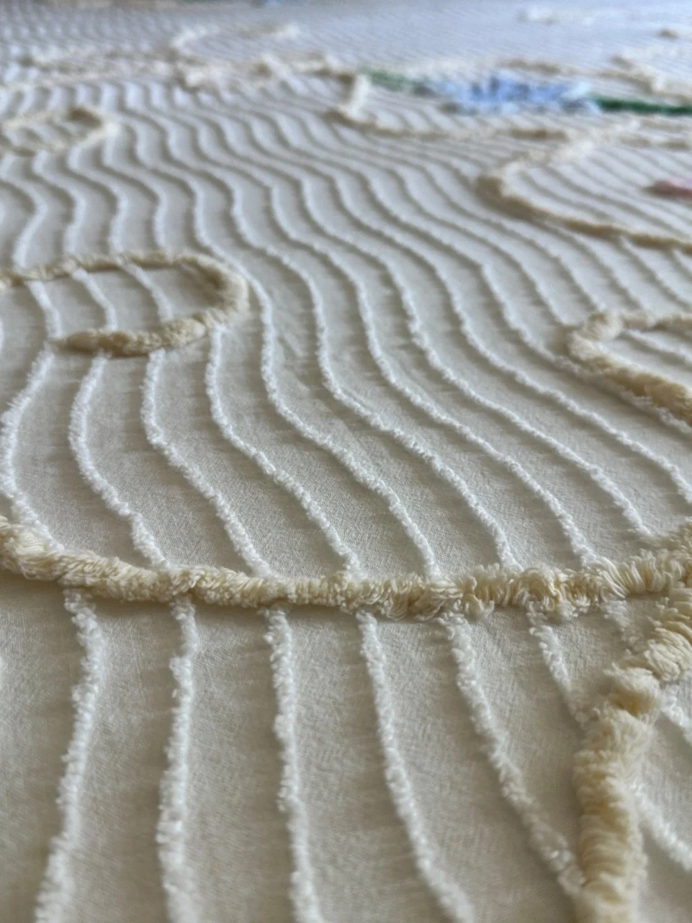 Chenille Bedspread Coverlet vintage chenille